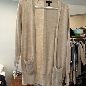 J. Crew Women's Light Tan Cardigan Sweater